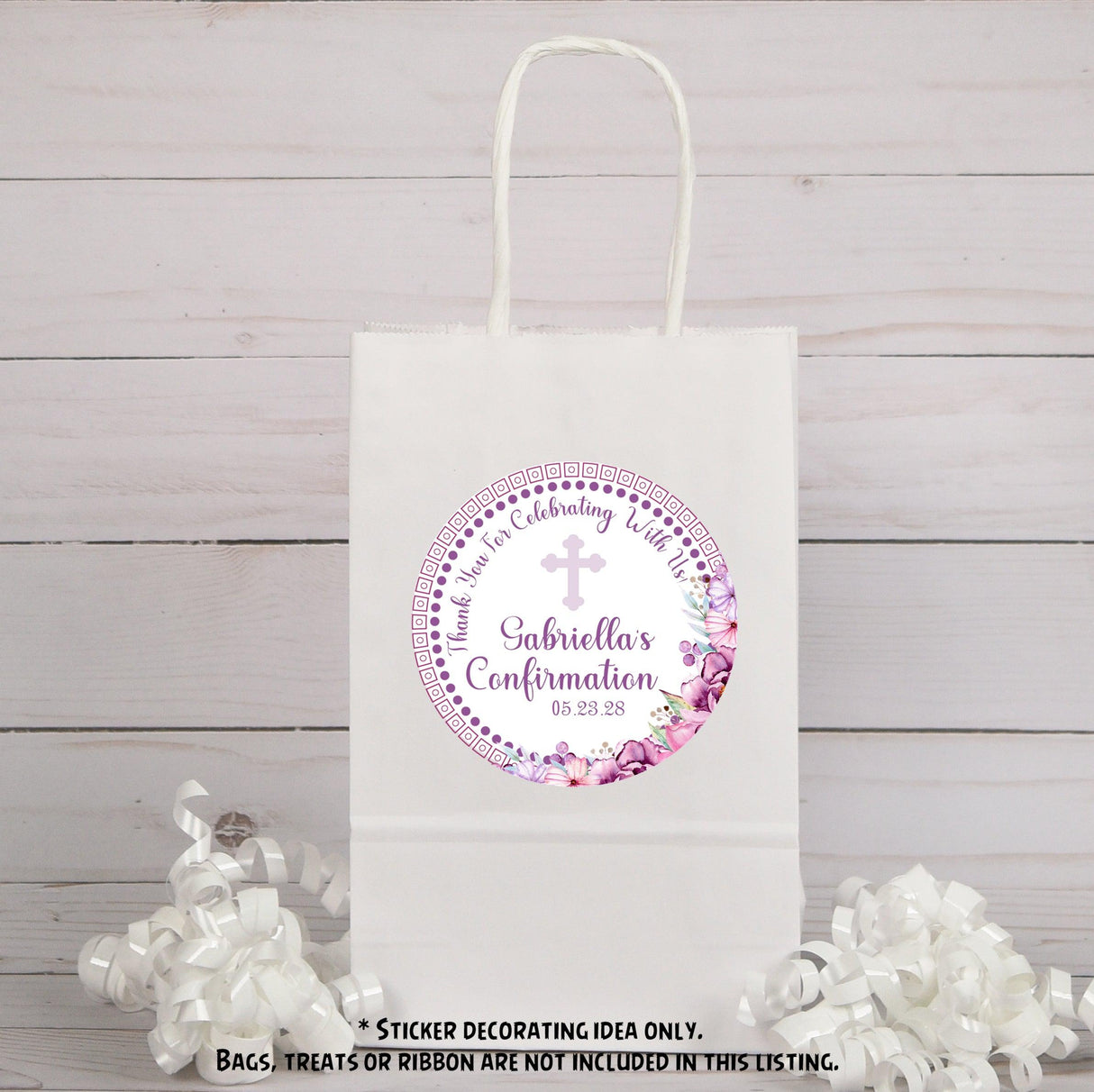 Purple Confirmation Stickers