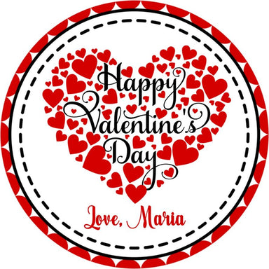 Red Heart Valentine's Day Stickers