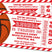 Red basketball party invitations