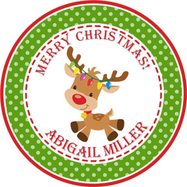Rudolf Reindeer Christmas Stickers