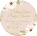 Rustic Floral Baby Shower Stickers Or Favor Tags