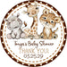 Safari Animals Baby Shower Stickers
