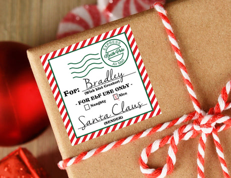 Santa's Polar Express Gift Stickers