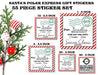 Santa's Polar Express Gift Stickers