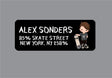 Skateboard address labels for boys with skater illustration and personalized name
