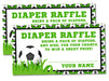 Soccer Diaper Raffle Tickets