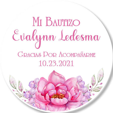 Spanish Baptism Stickers Or Favor Tags