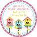Spring Birdhouse Baby Shower Stickers Or Favor Tags