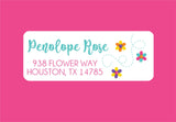 Spring Flower Address Labels