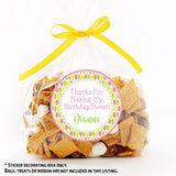 Summer popsicle theme party favor label