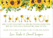 Sunflower Baby Shower Thank You Cards