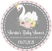 Swan Baby Shower Stickers