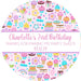 Sweets Birthday Party Stickers Or Favor Tags