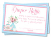 Tea Party Diaper Raffle Tickets