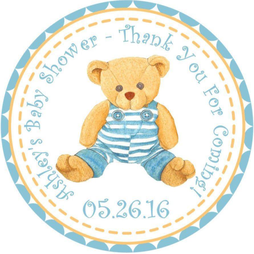 Teddy Bear Baby Shower Stickers