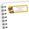 Teddy bear back to school name label with yellow honeycomb and brown bear