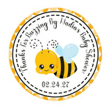 Thanks for Buzzing By bee sticker