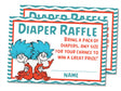 Thing 1 Baby Shower Diaper Raffle Tickets Printable PDF Download