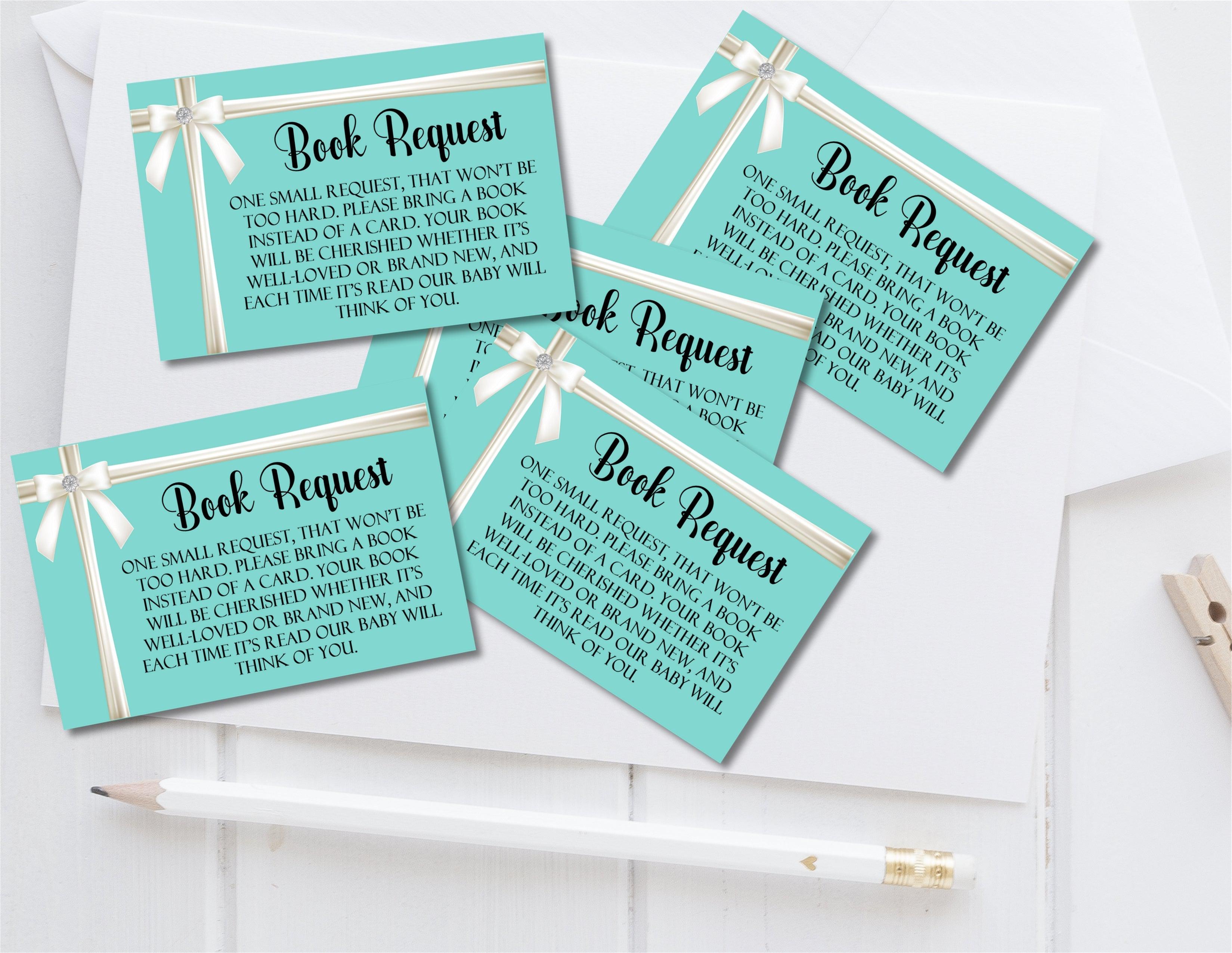 Tiffany Book Request Cards