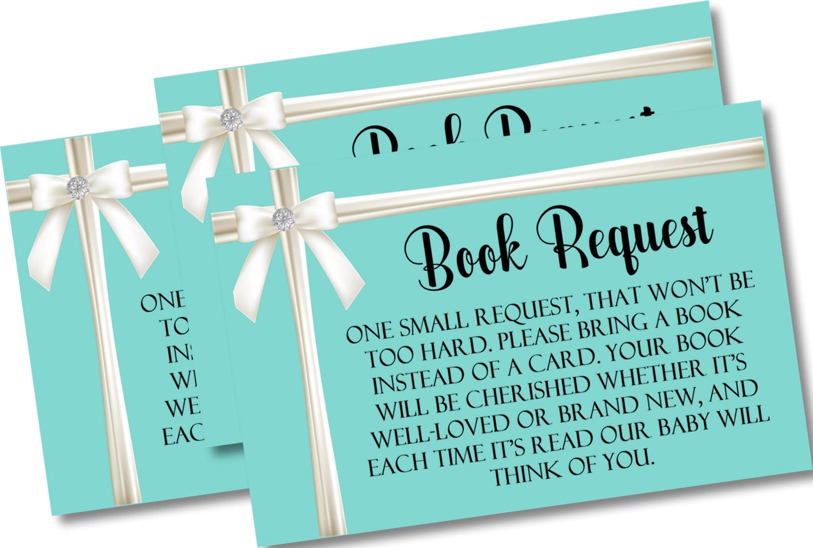 Tiffany Book Request Cards