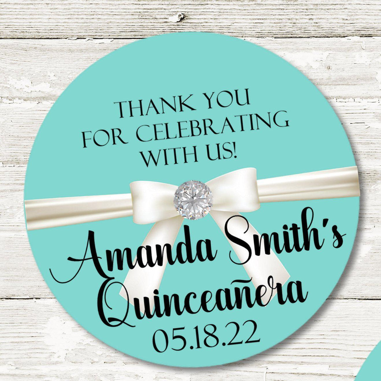 Tiffany & Co. Quinceanera Stickers