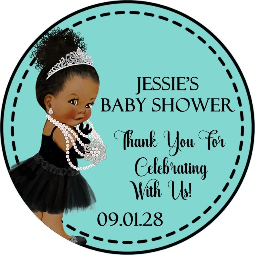 Tiffany's Baby Shower Stickers Or Favor Tags