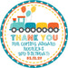 Train Birthday Party Stickers Or Favor Tags