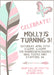 Tribal Feather Birthday Party Invitations