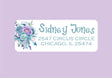 Tribal arrow address labels with boho floral design