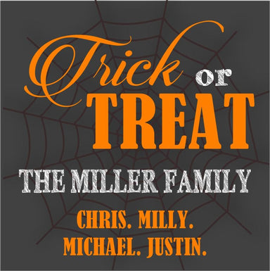Trick Or Treat Halloween Stickers Or Favor Tags