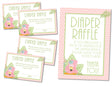 Tropical Flamingo Baby Shower Diaper Raffle Tickets Printable PDF Download