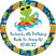 Tropical frog party favor label for summer birthdays