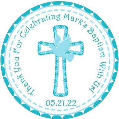 Turquoise Baptism Stickers