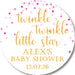 Twinkle Little Star Baby Shower Stickers Or Favor Tags