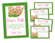 Twins Two Peas In A Pod Diaper Raffle Tickets