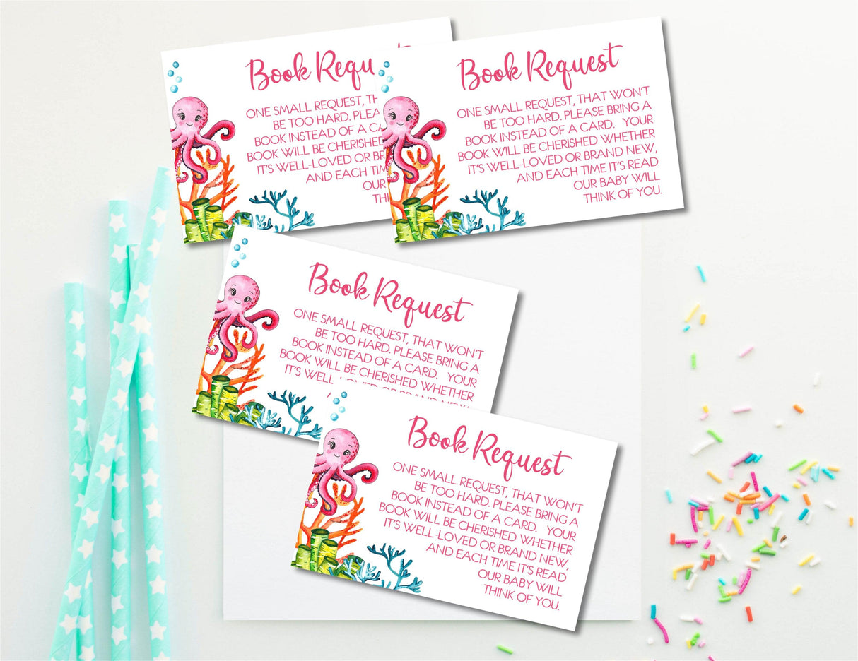 Under the Sea Baby Shower Book Request Instant PDF