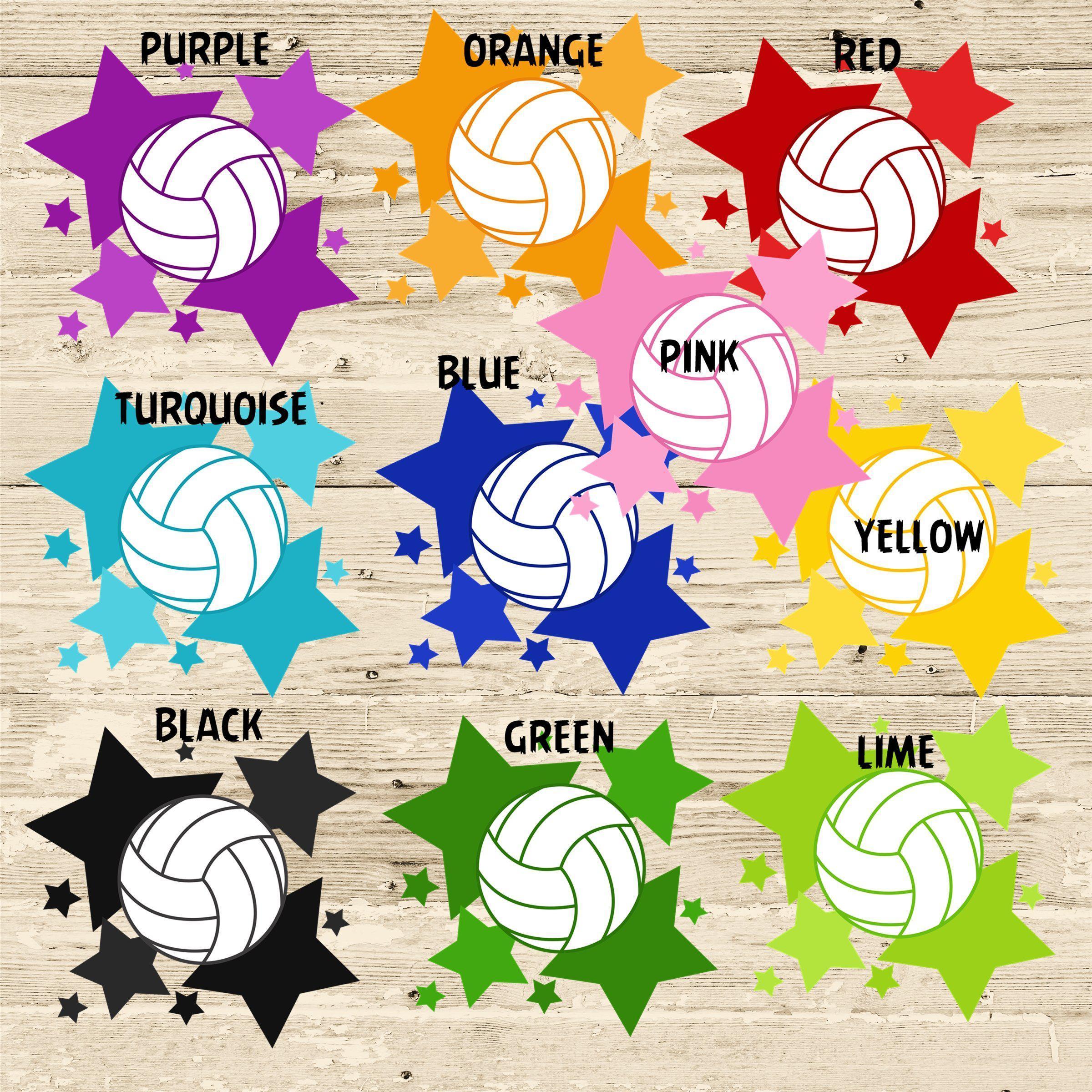 Volleyball Back To School Supply Name Labels