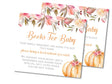 Watercolor Floral Pumpkin Book Request Cards Printable