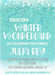 Winter Wonderland Sweet 16 Party Invitations