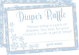 Winter Snowflake Baby Shower Diaper Raffle Tickets Printable PDF Download