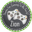 Xbox controller birthday sticker in black and green