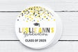 Yellow Graduation Party Stickers Or Favor Tags