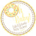 Yellow donut baby shower favor label