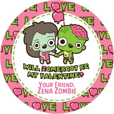 Zombie Valentine's Day Stickers