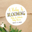 a baby is blooming sunflower baby shower sticker