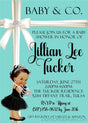 baby and co baby shower invitations tiffany blue boutique design
