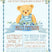 blue teddy bear baby shower invitations rustic floral design