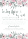 blush pink floral baby shower by mail invitations romantic flower design