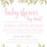 blush pink floral baby shower by mail invitations with matching address labels