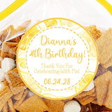 bright lemon theme personalized sticker